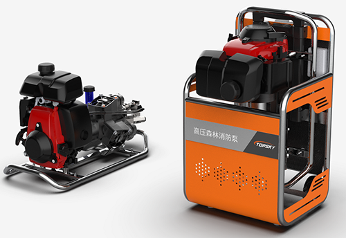 重型水泵高壓森林消防泵（第3代，電啟動+自吸+網絡傳輸+推車）